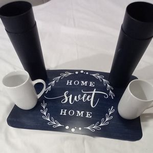 Placemats cups and glasses